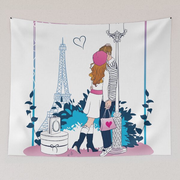 Item preview, Amoureux à Paris, lovers in Paris. designed and sold by AnneDidelot.