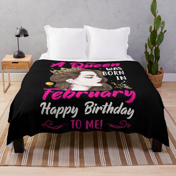 Item preview, A Queen Was Born In February Happy Birthday To Me designed and sold by Best Designer.