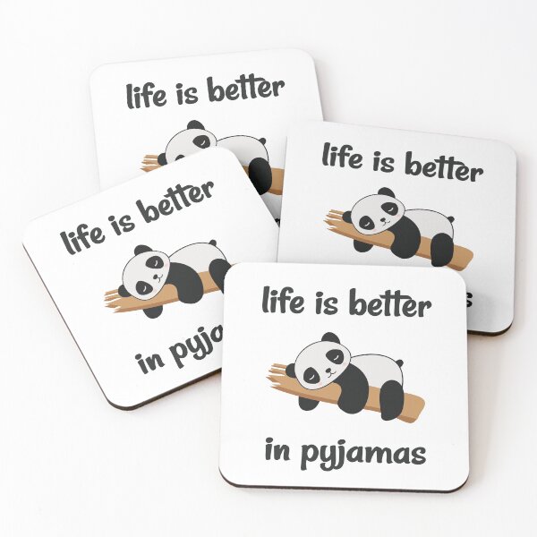 Item preview, Life Is Better In Pyjamas designed and sold by curledup-cat.