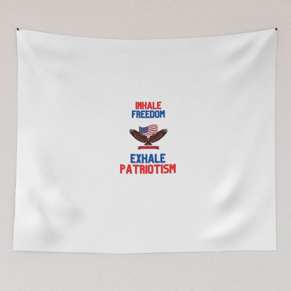 Item preview, Inhale freedom, exhale patriotism designed and sold by WaynesCave.