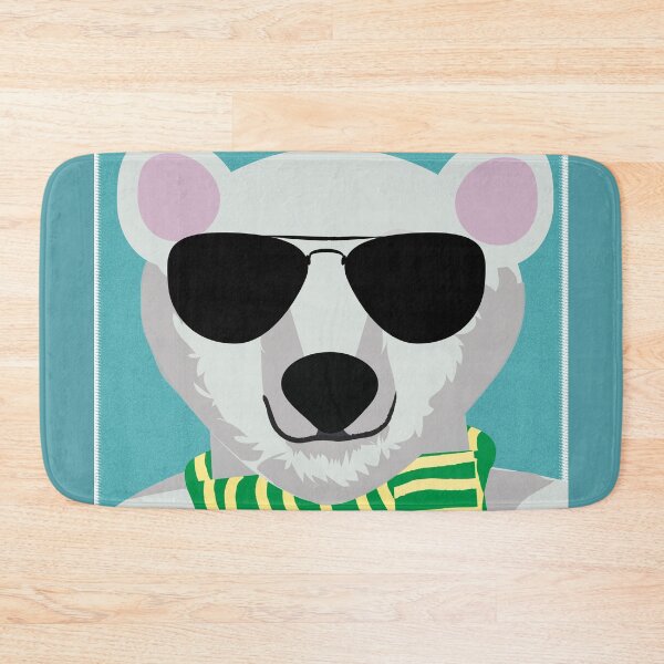 Item preview, Cute cool white bear pattern designed and sold by myseptember18th.