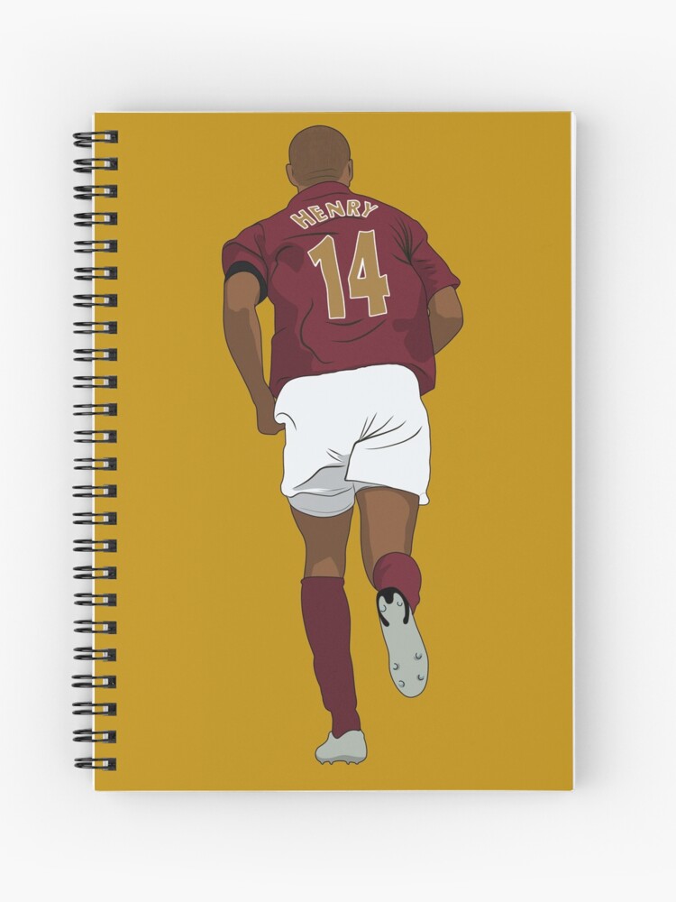 Thierry Henry Arsenal 90's Spiral Notebook for Sale by hanchaz