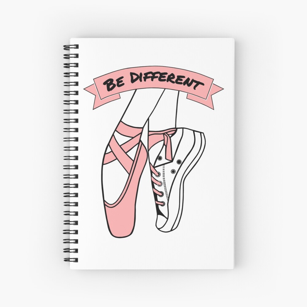 "Pink Ballet Shoes" Spiral Notebook by Trace1234 Redbubble