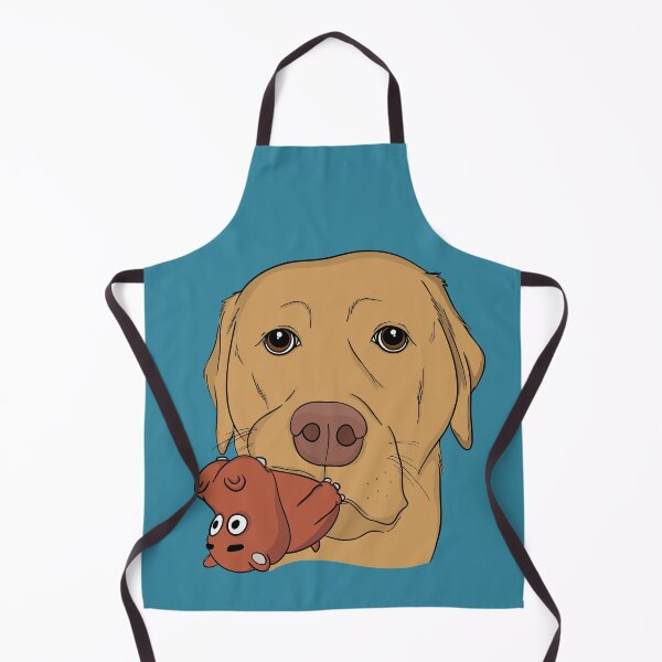 Item preview, Yellow Lab with Hippo Toy designed and sold by rmcbuckeye.