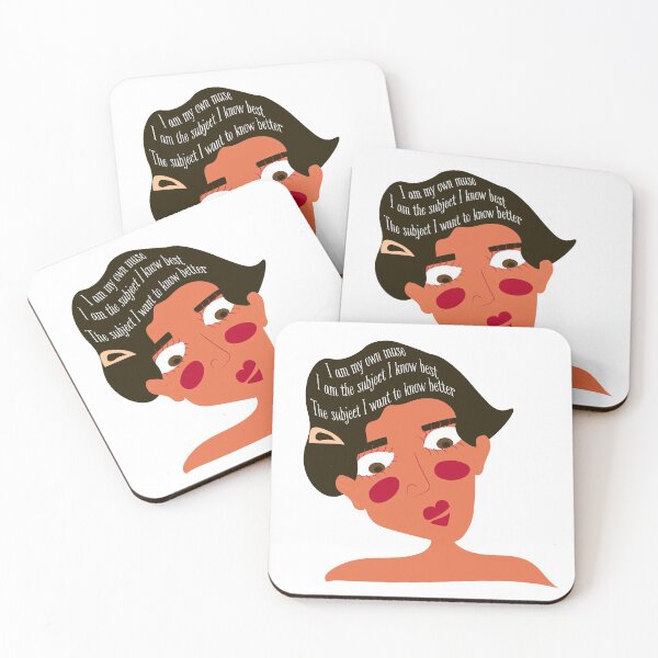 Artikelvorschau, Frida Kahlo Satz mit Illustration entworfen und verkauft von Gabrielle Freitas.