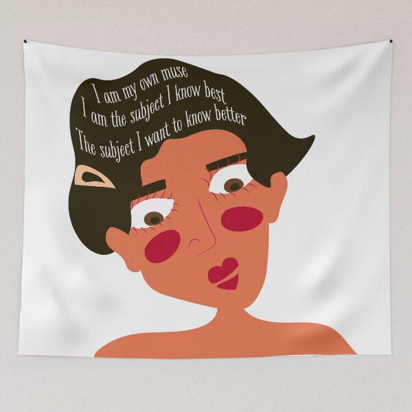 Artikelvorschau, Frida Kahlo Satz mit Illustration entworfen und verkauft von Gabrielle Freitas.