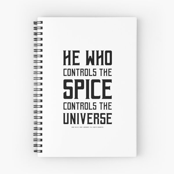 Item preview, Dune - He who controls the Spice controls the universe (Black) - designed and sold by Printerially.