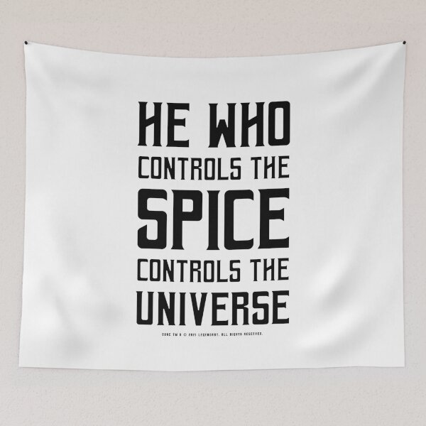 Item preview, Dune - He who controls the Spice controls the universe (Black) - designed and sold by Printerially.