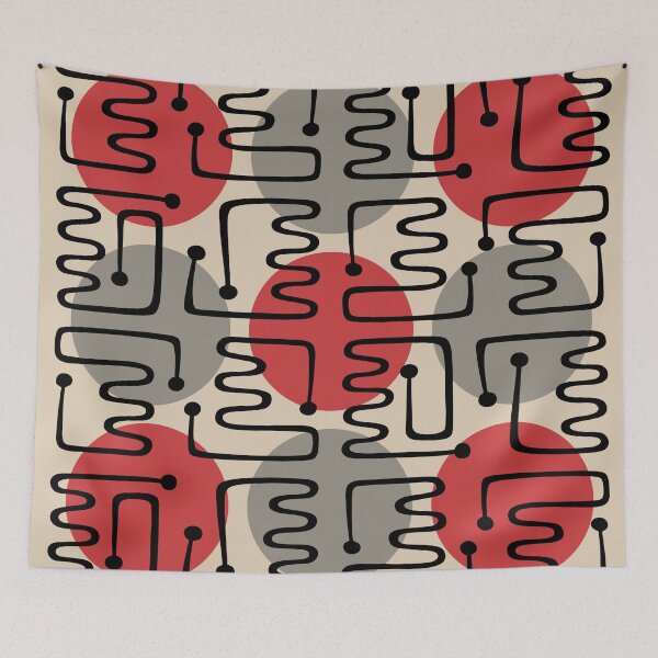 Artikelvorschau, Mid Century Modern Atomic Polka Dot Pattern 231 entworfen und verkauft von tonymagnerart.