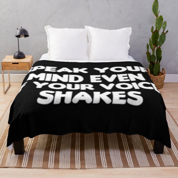 Item preview, speak your mind even if your voice shakes Quotes, ruth bader ginsburg designed and sold by HananDesign13.