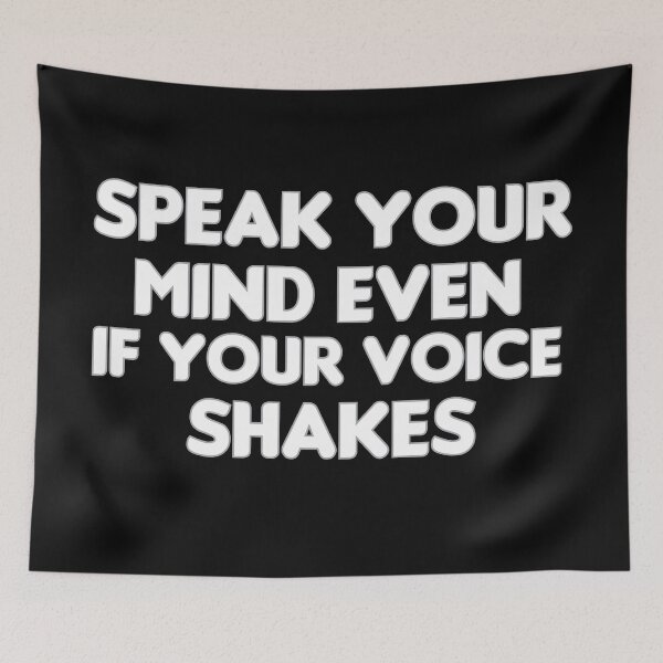 Item preview,  speak your mind even if your voice shakes Quotes, ruth bader ginsburg designed and sold by HananDesign13.