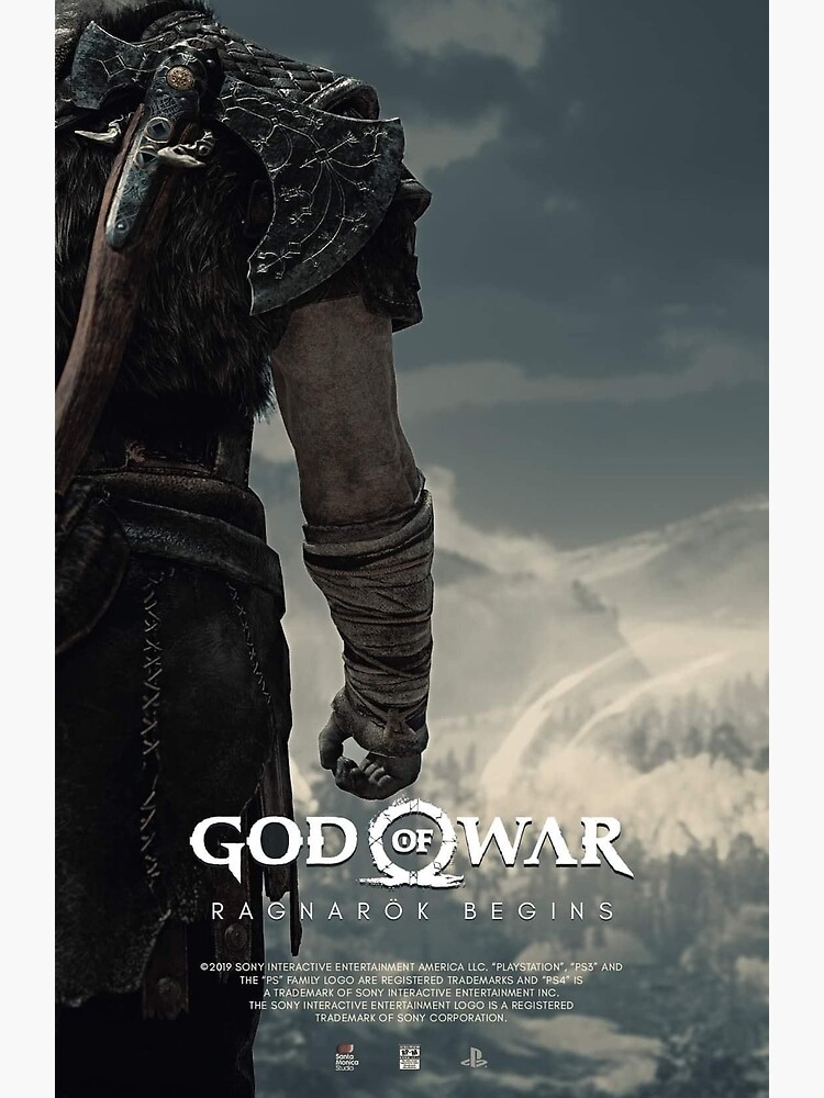 "god of war ragnarok" postercrocksand redbubble