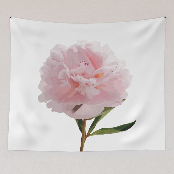 Item preview, Big realistic peony illustration pink designed and sold by DunyaK.