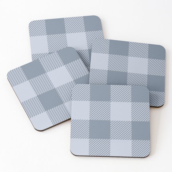 Item preview, Silver mist & stone blue buffalo plaid designed and sold by fowons.