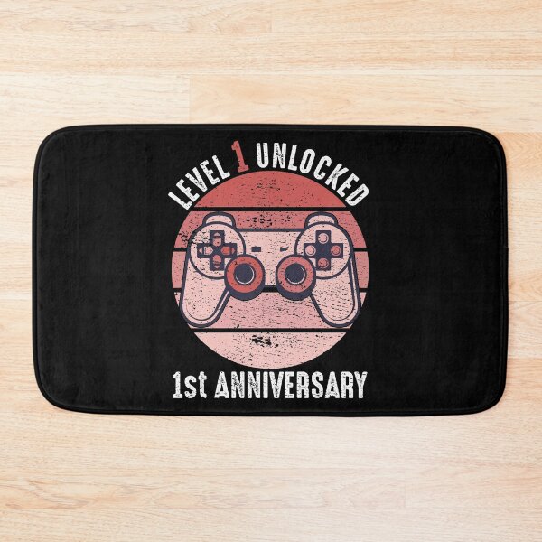 Item preview, Level 1 Unlocked 1st Anniversary designed and sold by RandomStuffShop.