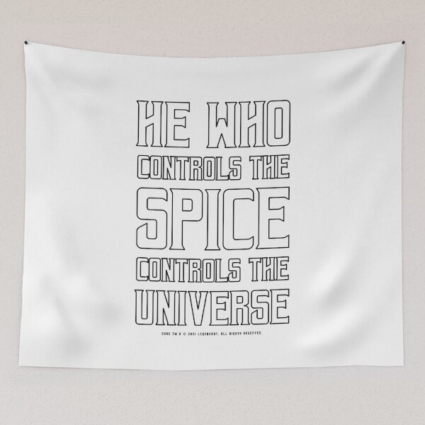 Item preview, Dune - He who controls the Spice controls the universe (Outline) - designed and sold by Printerially.