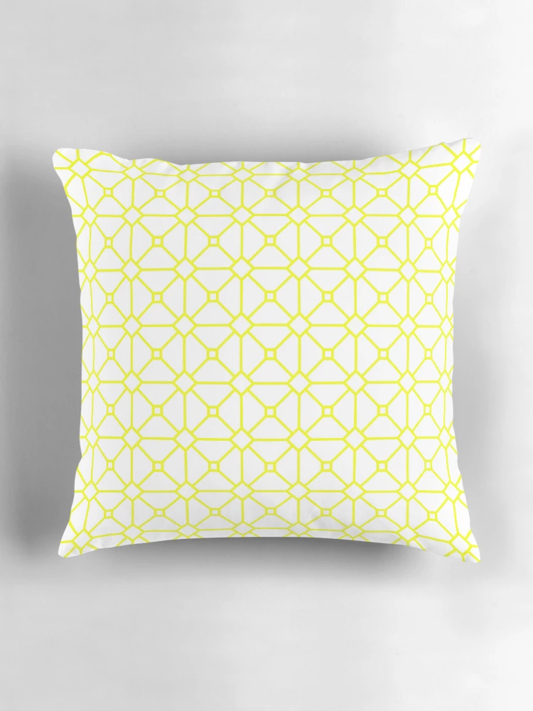 Thumbnail 3 of 4, Pillow, Beautiful yellow pattern designed and sold by Designs-RZ.