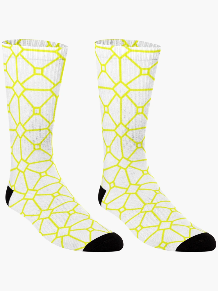 Thumbnail 3 of 5, Socks, Beautiful yellow pattern designed and sold by Designs-RZ.