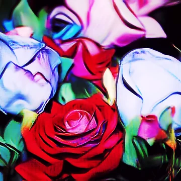 Artwork thumbnail, TWIRLED ROSES by BOLLA67