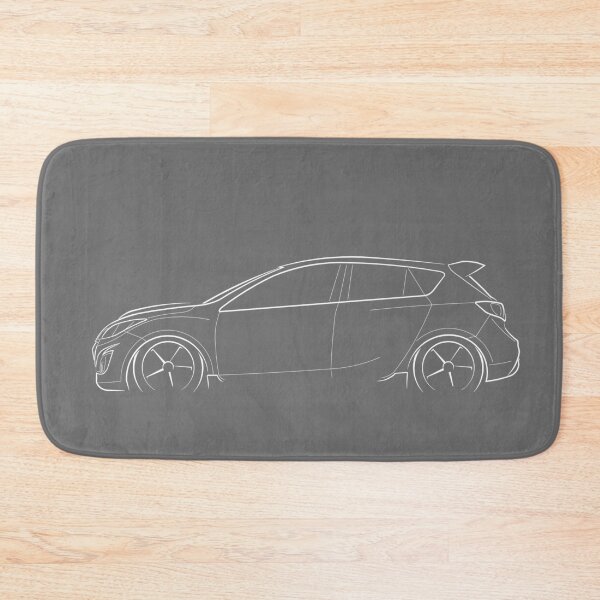 Item preview, Mazda3 MPS BL Mazdaspeed 3 - profile stencil, white designed and sold by mal-photography.