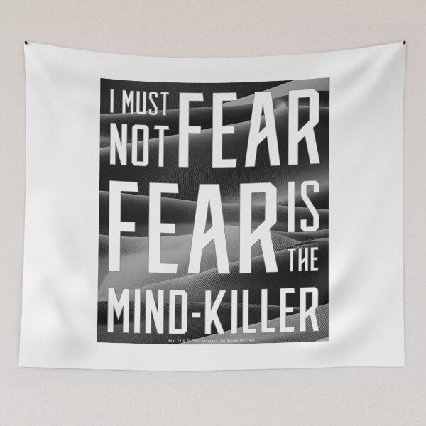 Item preview, Dune - I must not fear. Fear is the mind-killer - Inverted (Dark) - designed and sold by Printerially.