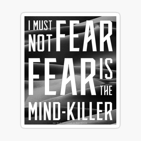 Item preview, Dune - I must not fear. Fear is the mind-killer - Inverted (Dark) - designed and sold by Printerially.