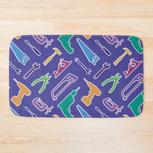 Item preview, Carpentry Tool Kit - Seamless Pattern designed and sold by Artystarty.