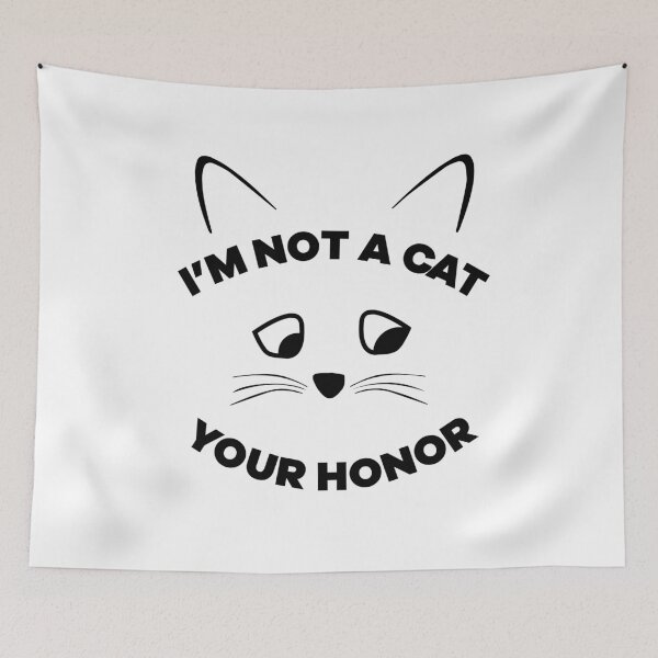 Item preview, I am not a cat your honor lawyer, Funny lawyer zoom call meme cat filter designed and sold by Eddyed.