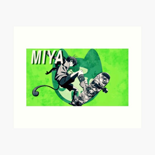 Skate Anime Miya Art Print A4 