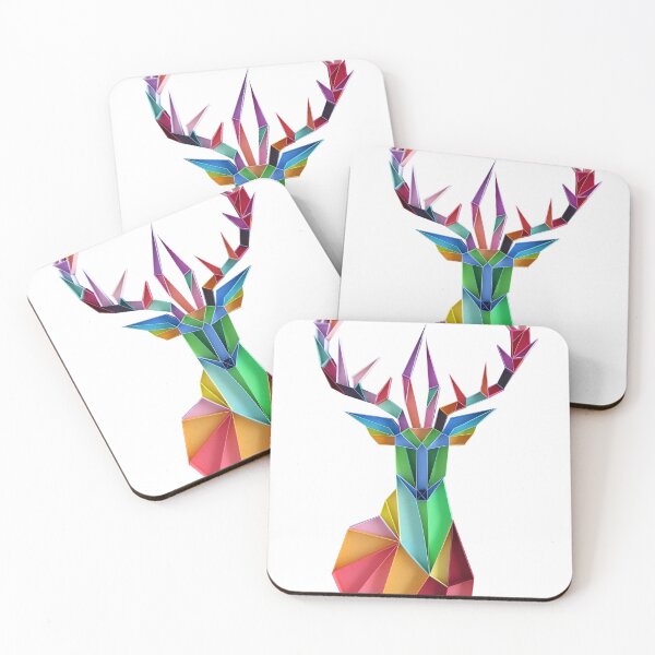 Item preview, Rainbow Geometric Stag designed and sold by TambellaArts.