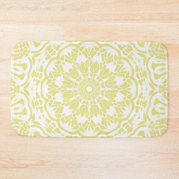 Item preview, Fresh Citron and White Mandala designed and sold by Kelly Dietrich Mandala & Fractal Art.