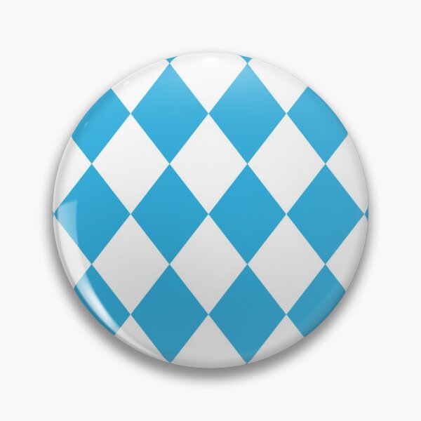 Item preview, White and Blue Lozenge Harlequin pattern designed and sold by TMBTM.