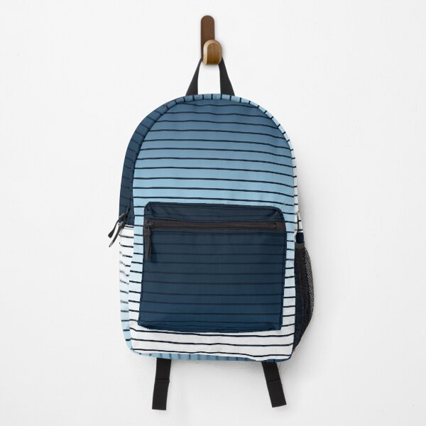Item preview, Blue Modern Abstract Stripes Pattern designed and sold by bubblyshades.