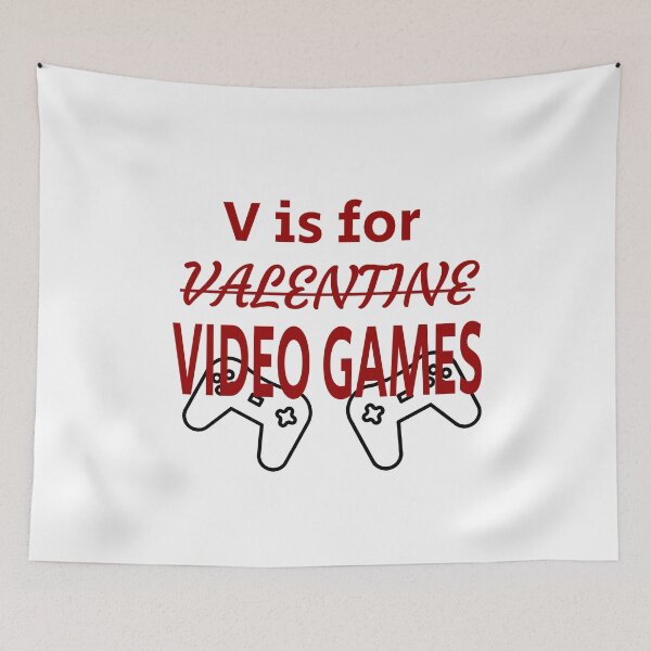 Item preview, V is for Video Game valentine designed and sold by mwagie.