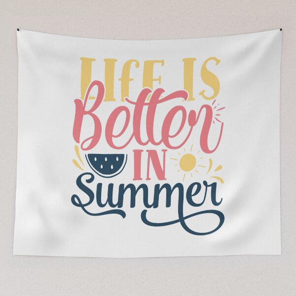 Item preview, Cool summer saying - life is better in summer designed and sold by Raeolus.
