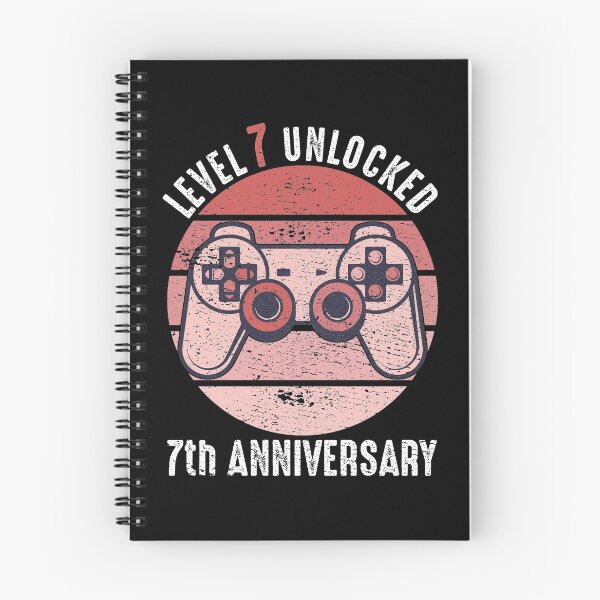 Item preview, Level 7 Unlocked 7th Anniversary designed and sold by RandomStuffShop.