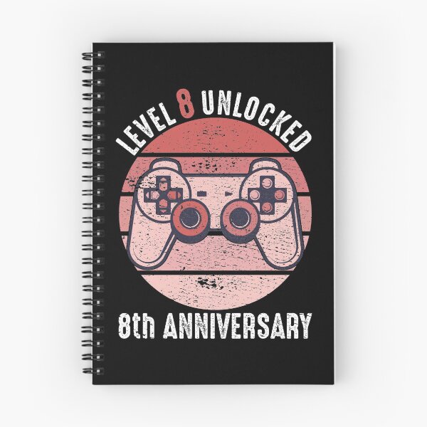 Item preview, Level 8 Unlocked 8th Anniversary designed and sold by RandomStuffShop.