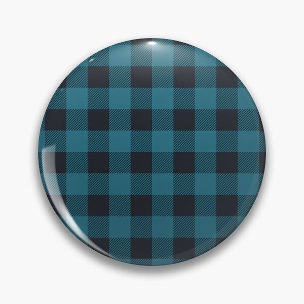 Item preview, Deep cyan & dusty black buffalo plaid designed and sold by fowons.