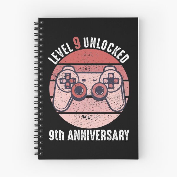 Item preview, Level 9 Unlocked 9th Anniversary designed and sold by RandomStuffShop.