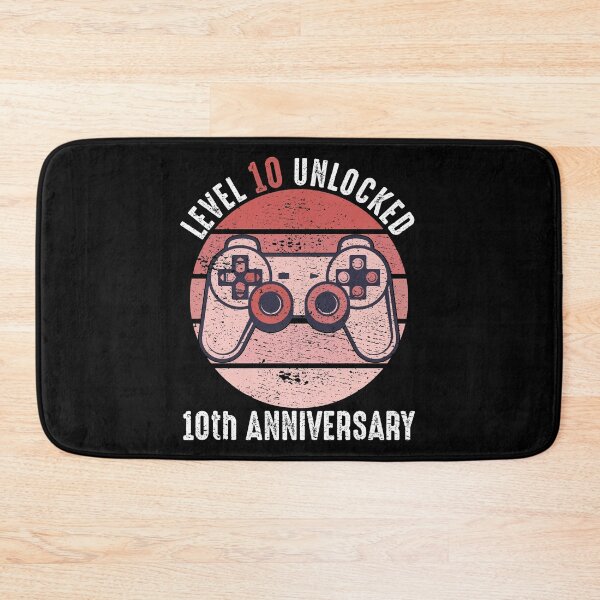 Item preview, Level 10 Unlocked 10th Anniversary designed and sold by RandomStuffShop.