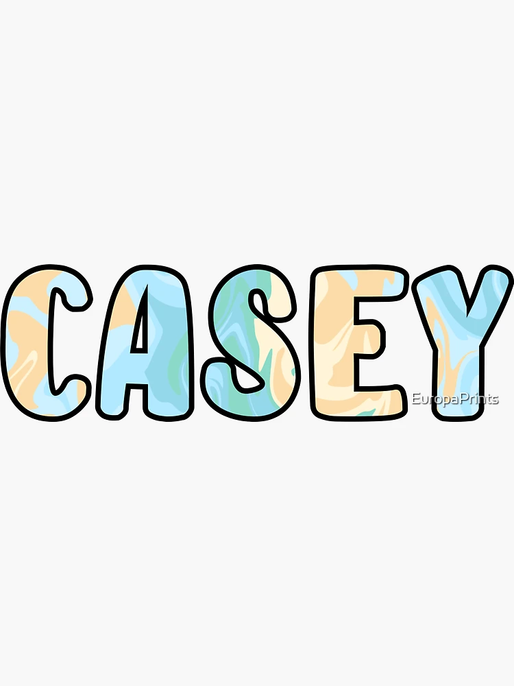 Casey Custom Name  Sticker for Sale by EuropaPrints