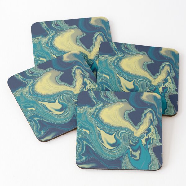 Artikelvorschau, Blau und Gold entworfen und verkauft von HoneyCactus.