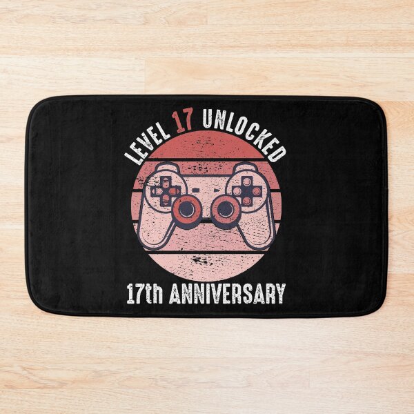 Item preview, Level 17 Unlocked 17th Anniversary designed and sold by RandomStuffShop.