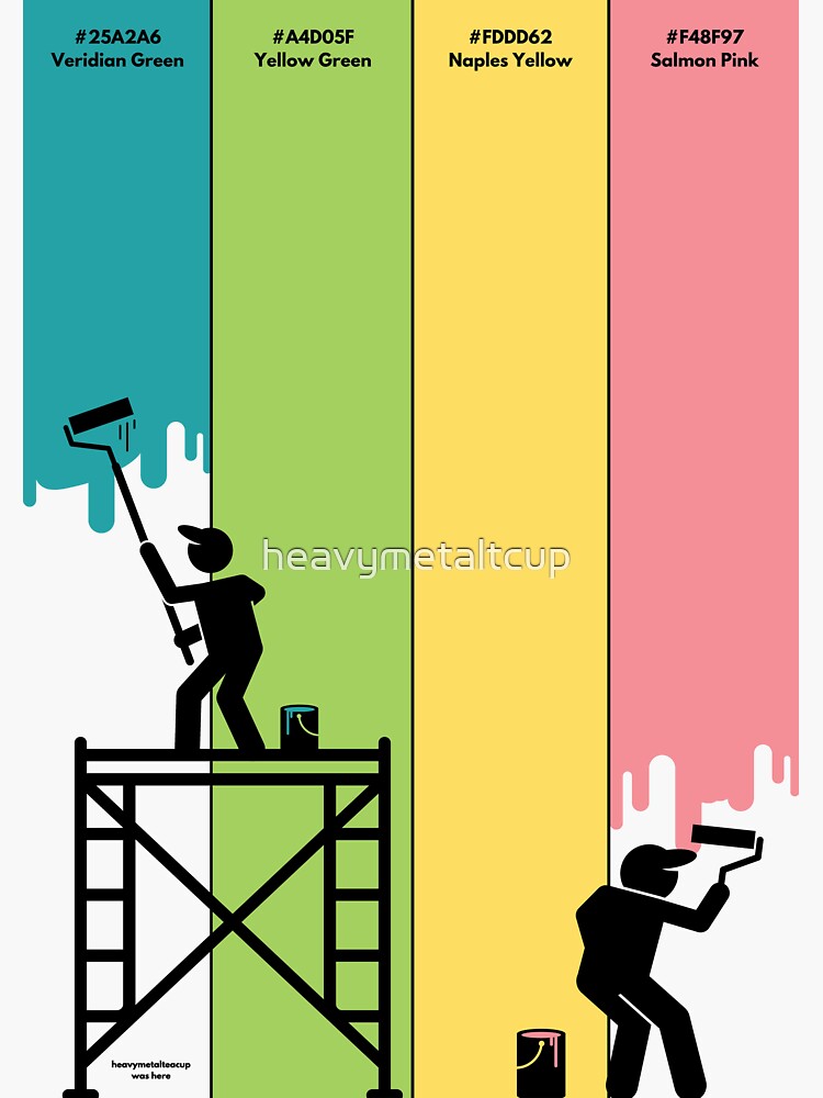 Painters At Work Hex Code Print by heavymetaltcup