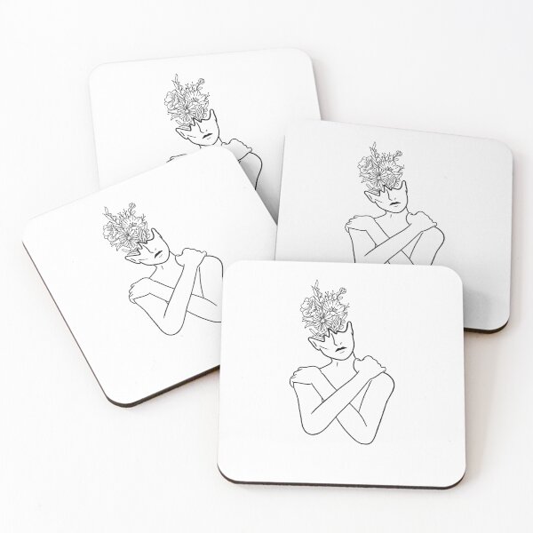 Item preview, Flower line girl designed and sold by Nachodinosaur.