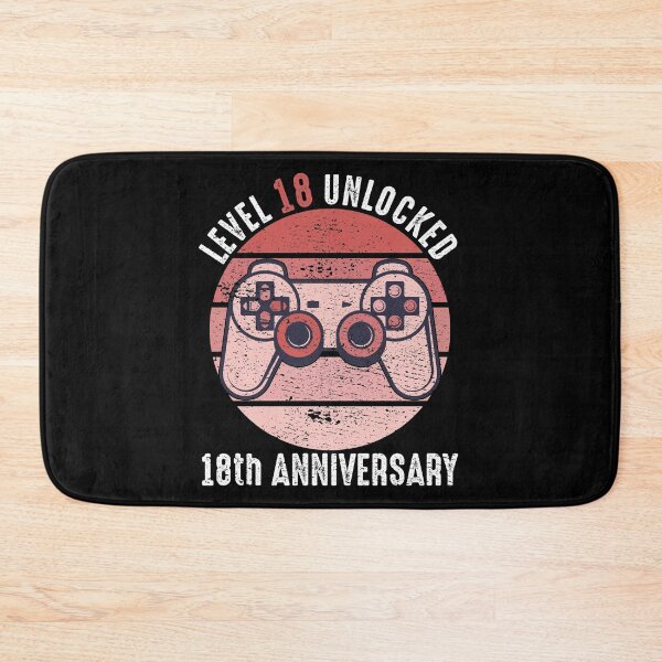 Item preview, Level 18 Unlocked 18th Anniversary designed and sold by RandomStuffShop.