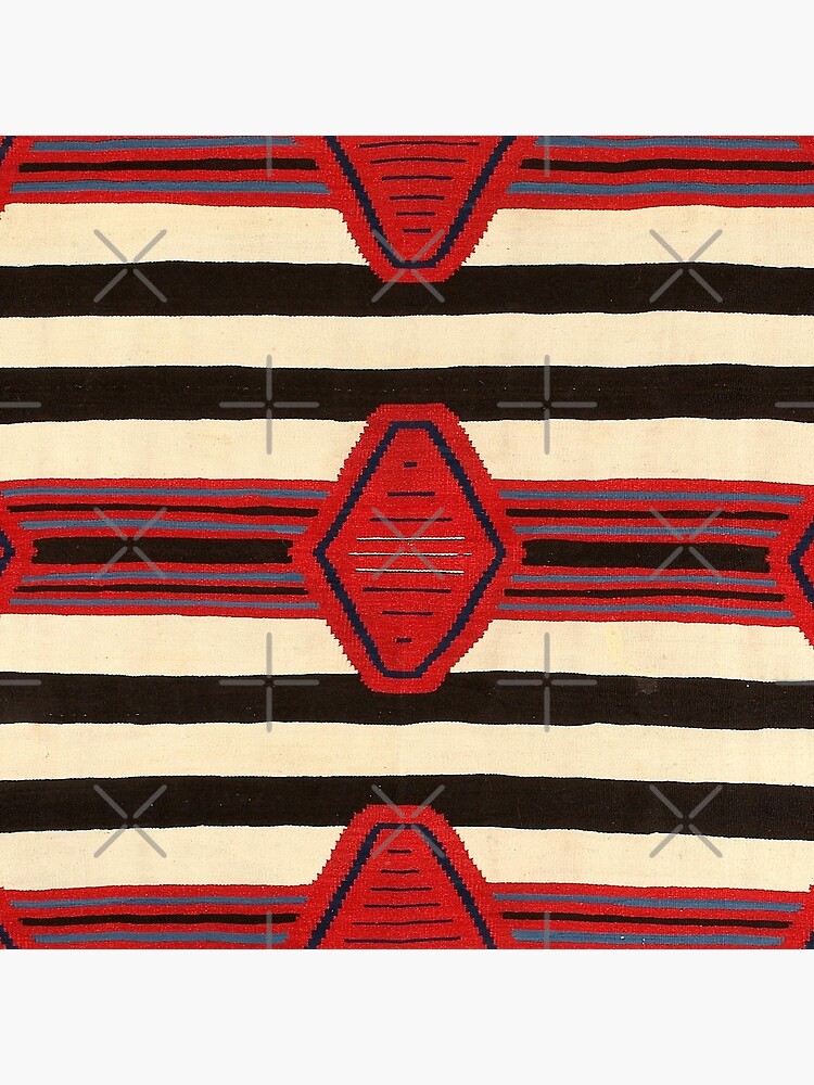 "NAVAJO BLANKET 1864 SCAN OF ORIGINAL NATIVE AMERICAN ART NOW WORTH
