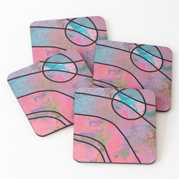 Item preview, Colorful Pink Abstract Art Collage Painting designed and sold by NancyMerkle.