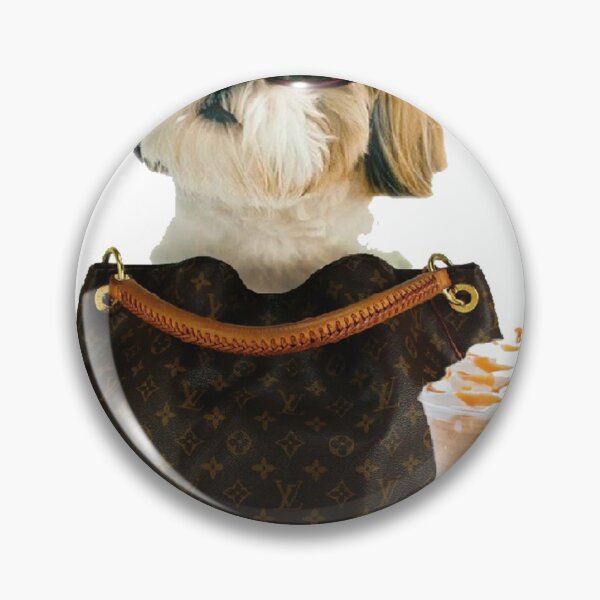 Item preview, Cute Dog Shitzu in a Bag  designed and sold by Nathalia Montoro.