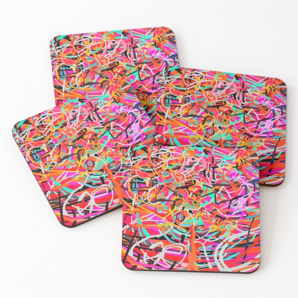 Item preview, Red and pink explosion by Billie Colley designed and sold by Billie Colley.